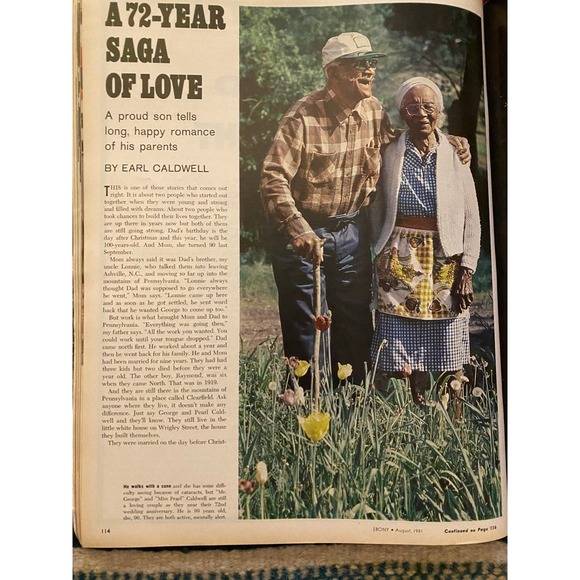 Ebony Magazine, August 1981 Special Issue "Black Love Jermain and Hazel Jackson - Picture 15 of 16